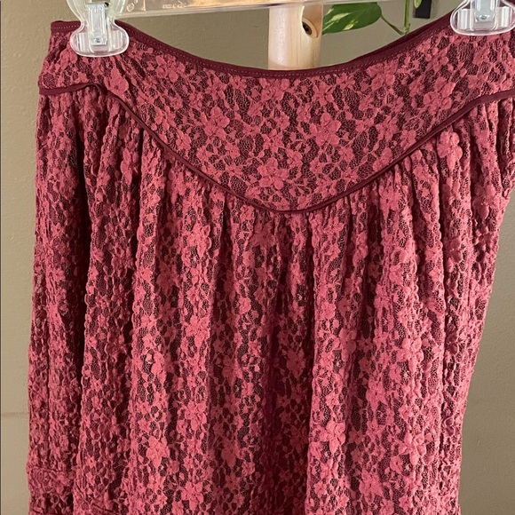 Free People Burgundy Lace set - Picture 9 of 9